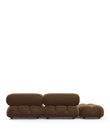 Sectionals Mario Bellini Open End Sofa, Left, Mocha Velvet
