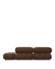 Sectionals Mario Bellini Open End Sofa, Right, Mocha Velvet