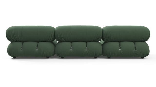 Belia - Belia Three Seater Sofa, Evergreen Brushed Weave