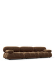 3 Seaters Mario Bellini Three Seater Sofa, Mocha Velvet