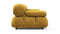 Belia - Belia Three Seater Sofa, Mustard Yellow Chenille