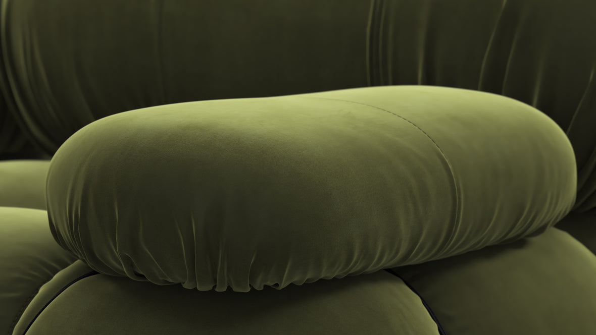 Belia - Belia Two Seater Sofa, Thyme Luxe Velvet