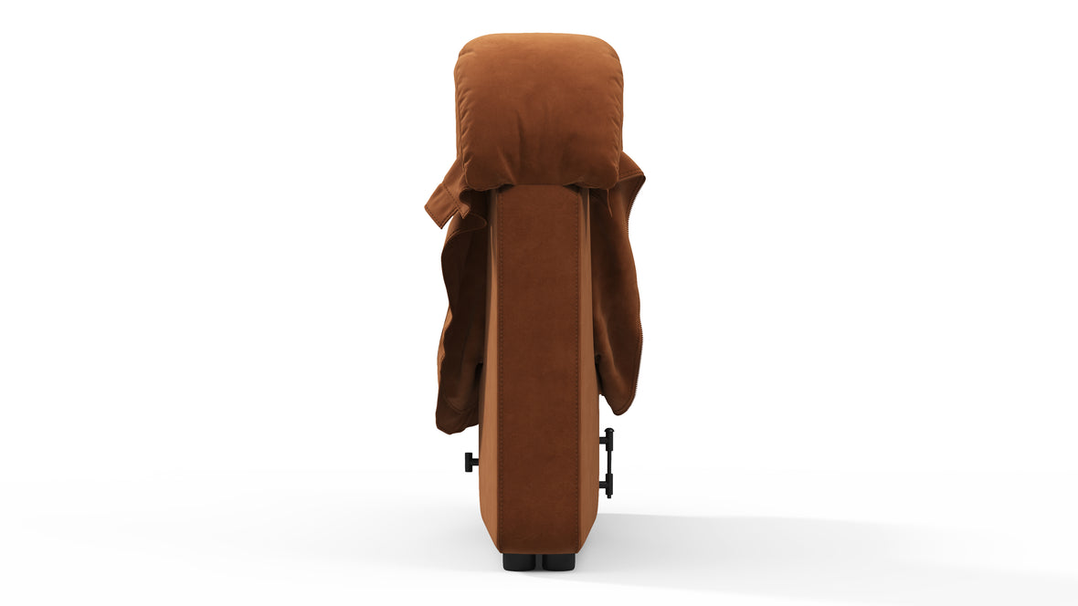 DS 600 - DS 600 Intermediate Module, Armless, Burnt Orange Vegan Suede