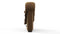 DS 600 - DS 600 Left End Module, Armrest, Brown Vegan Suede