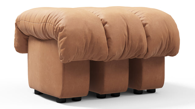 DS 600 - DS 600 Ottoman, Tan Vegan Leather