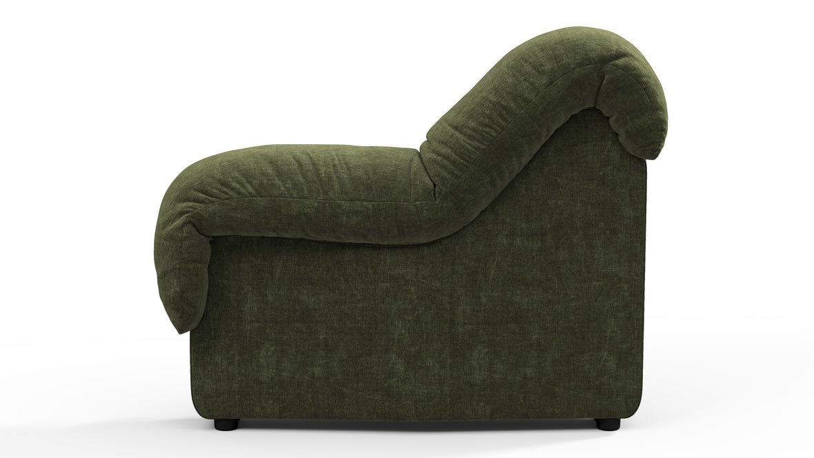 DS 600 - DS 600 Right End Module, Armrest, Moss Green Chenille