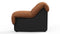 DS 600 - DS 600 Right End Module, Armrest, Vintage Tan and Black Vegan Leather