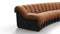 DS 600 - DS 600 Sectional, Combination 1, Left Arm, Vintage Tan and Black Vegan Leather