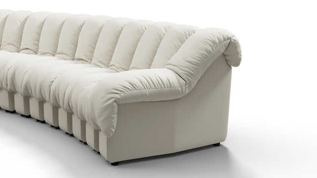 DS 600 - DS 600 Sectional, Combination 1, Right Arm, Cream Vegan Leather