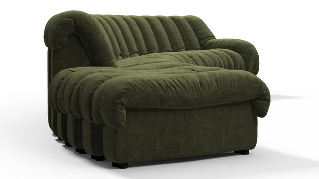 DS 600 - DS 600 Sectional, Combination 1, Right Arm, Moss Green Chenille