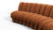 DS 600 - DS 600 Sectional, Combination 2, Right Arm, Burnt Orange Vegan Suede