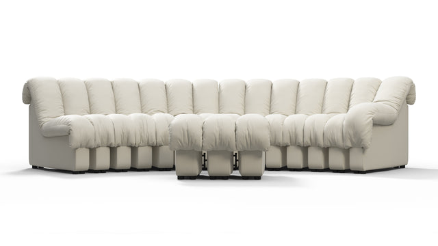 DS 600 - DS 600 Sectional, Combination 2, Right Arm, Cream Vegan Leather