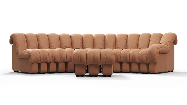 DS 600 - DS 600 Sectional, Combination 2, Right Arm, Tan Vegan Leather