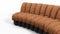 DS 600 - DS 600 Sectional, Combination 2, Right Arm, Vintage Tan and Black Vegan Leather