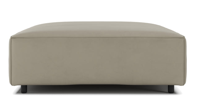 Extrasoft - Extrasoft Sectional Module, Extra Extra Large Seat, Beige Gray Vegan Leather