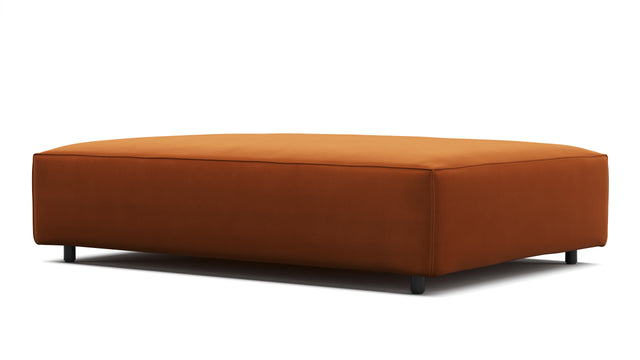 Extrasoft - Extrasoft Sectional Module, Extra Extra Large Seat, Burnt Orange Velvet