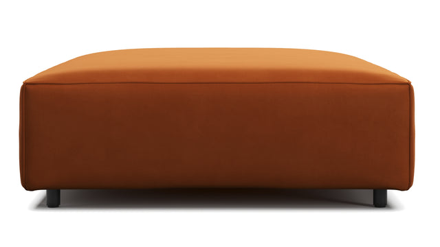 Extrasoft - Extrasoft Sectional Module, Extra Extra Large Seat, Burnt Orange Velvet