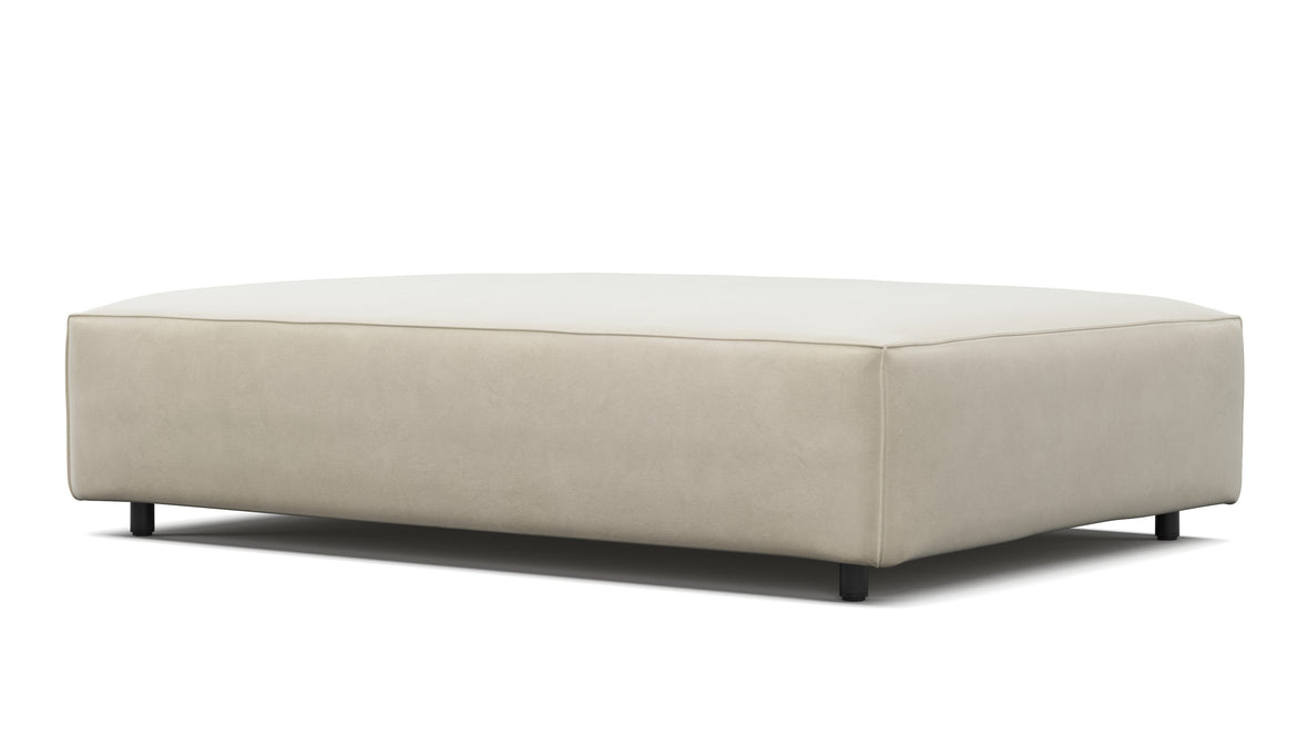 Extrasoft - Extrasoft Sectional Module, Extra Extra Large Seat, Eggshell Vegan Suede