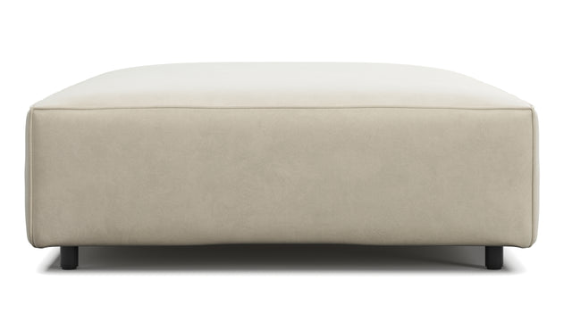 Extrasoft - Extrasoft Sectional Module, Extra Extra Large Seat, Eggshell Vegan Suede