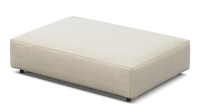 Extrasoft - Extrasoft Sectional Module, Extra Extra Large Seat, Eggshell Vegan Suede