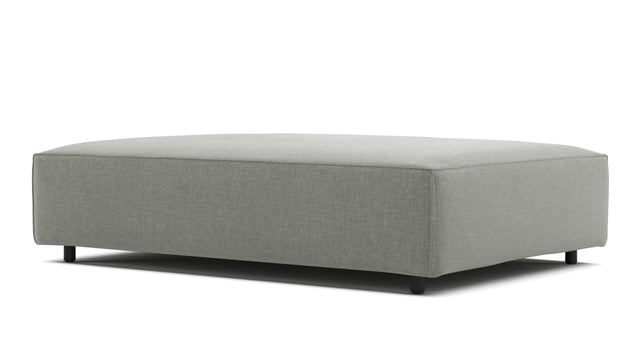 Extrasoft - Extrasoft Sectional Module, Extra Extra Large Seat, Soft Gray Brushed Weave