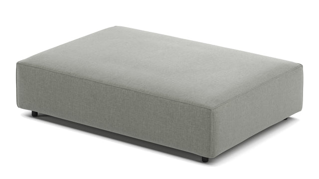 Extrasoft - Extrasoft Sectional Module, Extra Extra Large Seat, Soft Gray Brushed Weave