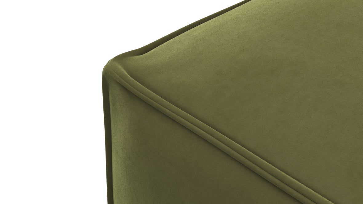 Extrasoft - Extrasoft Sectional Module, Extra Extra Large Seat, Spruce Luxe Velvet