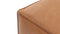 Extrasoft - Extrasoft Sectional Module, Extra Extra Large Seat, Tan Vegan Leather