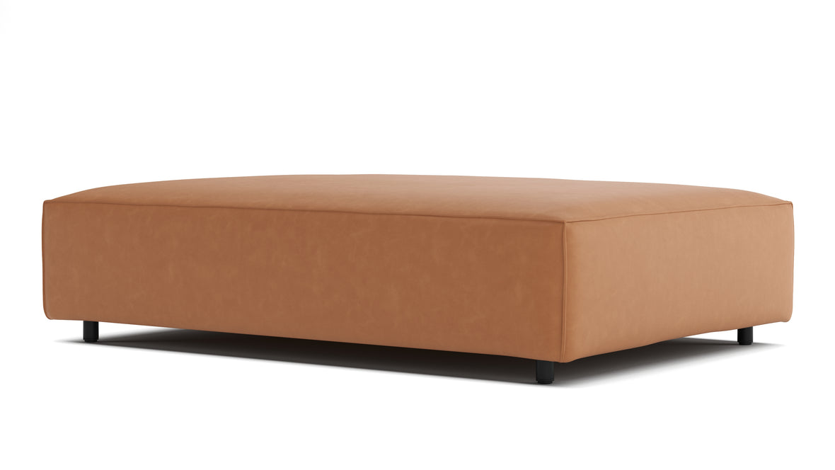 Extrasoft - Extrasoft Sectional Module, Extra Extra Large Seat, Tan Vegan Leather