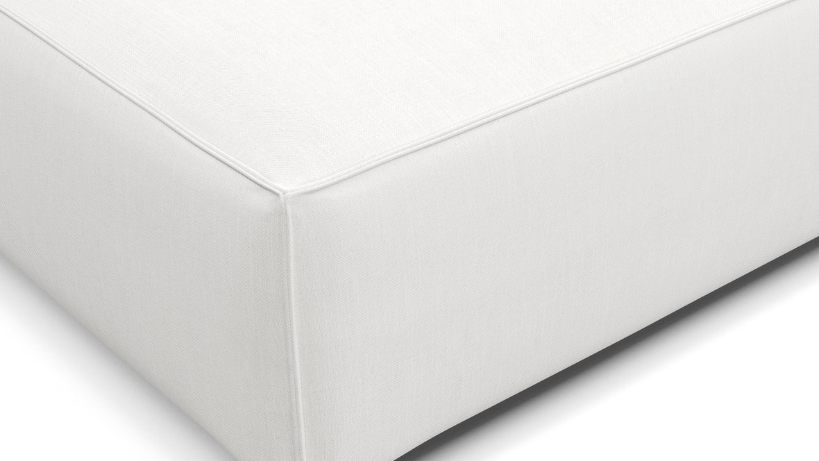 Extrasoft - Extrasoft Sectional Module, Extra Extra Large Seat, White Linen