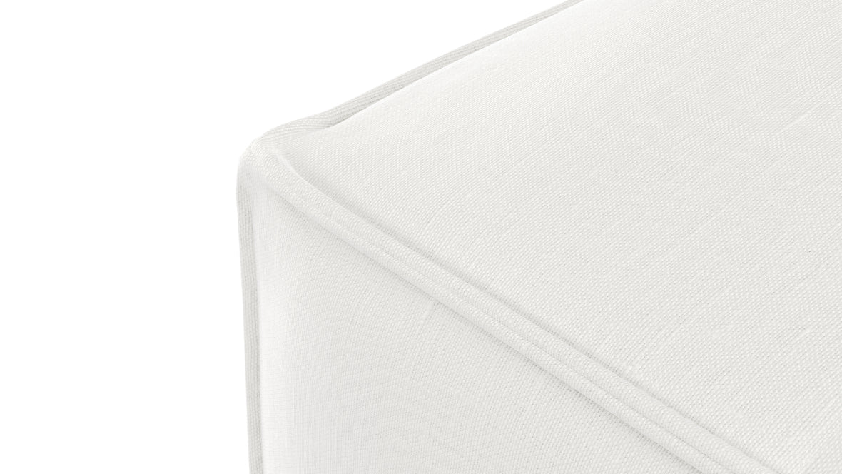 Extrasoft - Extrasoft Sectional Module, Extra Extra Large Seat, White Linen