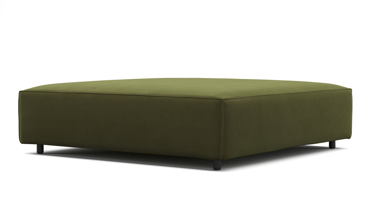 Extrasoft - Extrasoft Sectional Module, Extra Large Seat, Spruce Luxe Velvet