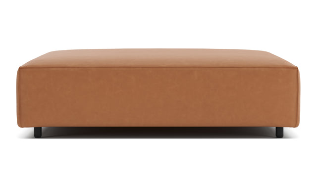 Extrasoft - Extrasoft Sectional Module, Extra Large Seat, Tan Vegan Leather