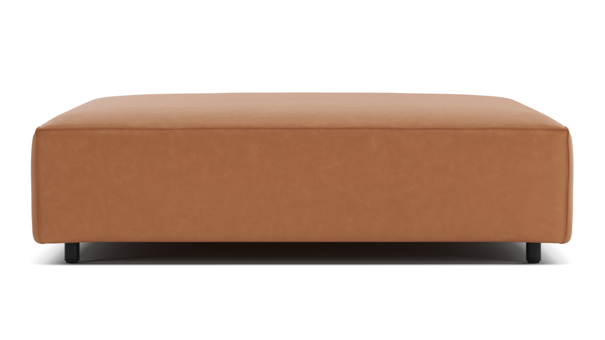 Extrasoft - Extrasoft Sectional Module, Extra Large Seat, Tan Vegan Leather