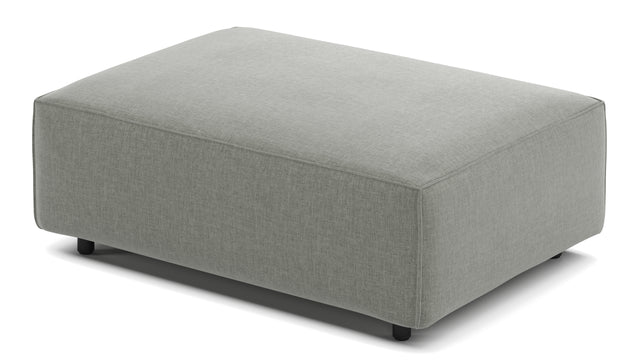 Extrasoft - Extrasoft Sectional Module, Extra Small Seat, Soft Gray Brushed Weave