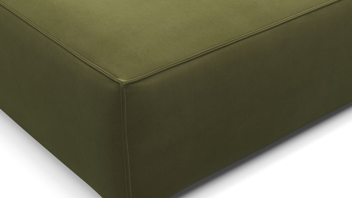 Extrasoft - Extrasoft Sectional Module, Extra Small Seat, Spruce Luxe Velvet