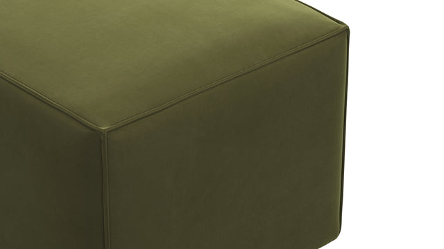 Extrasoft - Extrasoft Sectional Module, Large Armrest, Spruce Luxe Velvet