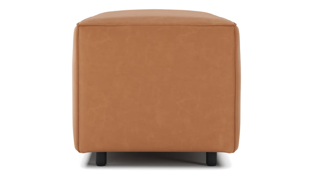 Extrasoft - Extrasoft Sectional Module, Large Armrest, Tan Vegan Leather