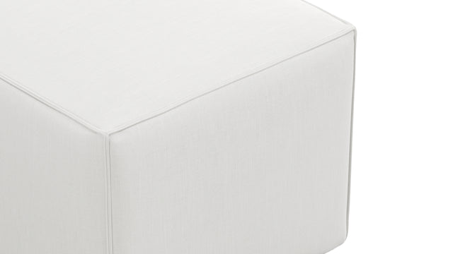 Extrasoft - Extrasoft Sectional Module, Large Armrest, White Linen