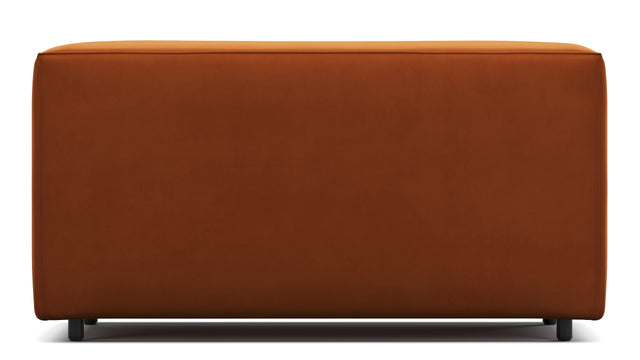 Extrasoft - Extrasoft Sectional Module, Large Backrest, Burnt Orange Velvet