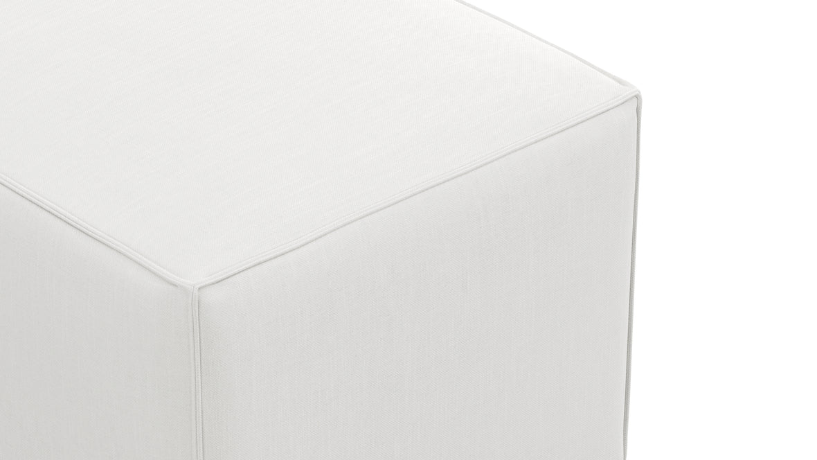 Extrasoft - Extrasoft Sectional Module, Large Backrest, White Linen