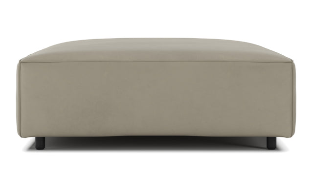 Extrasoft - Extrasoft Sectional Module, Large Seat, Beige Gray Vegan Leather