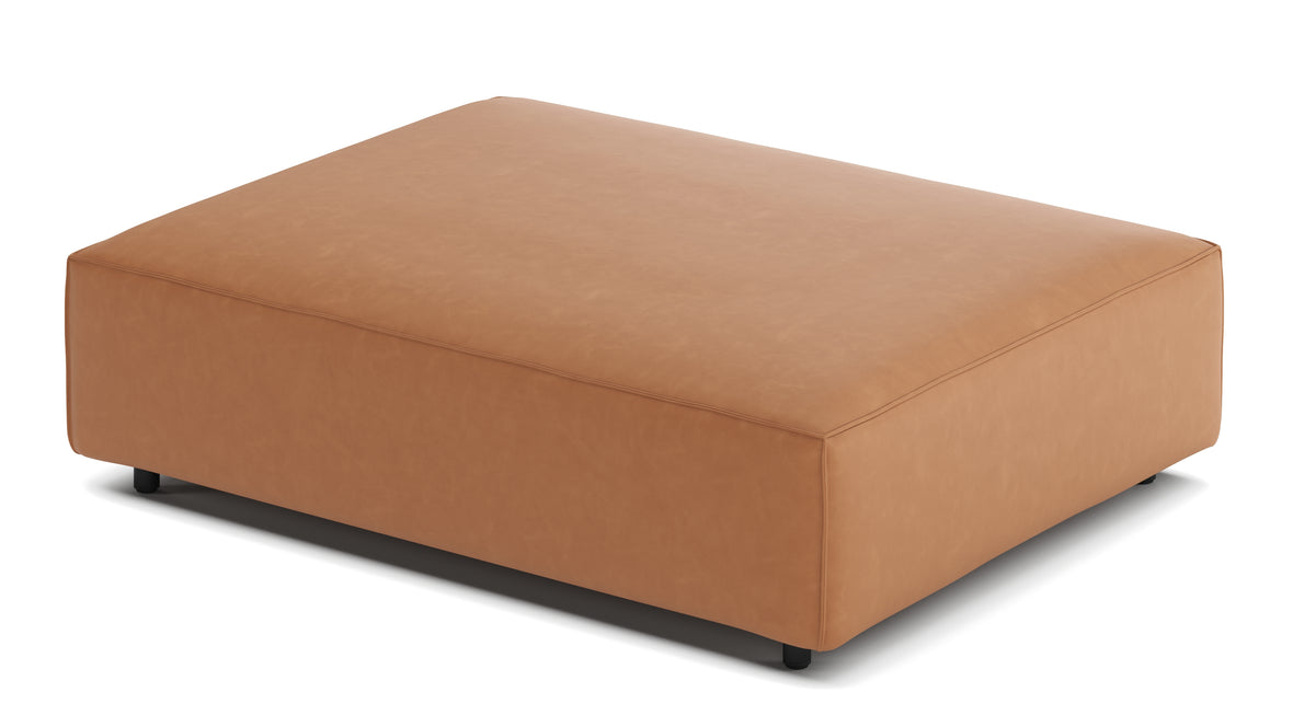 Extrasoft - Extrasoft Sectional Module, Large Seat, Tan Vegan Leather