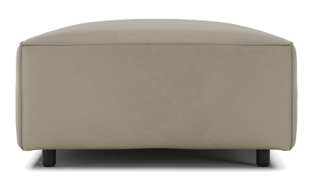 Extrasoft - Extrasoft Sectional Module, Medium Seat, Beige Gray Vegan Leather