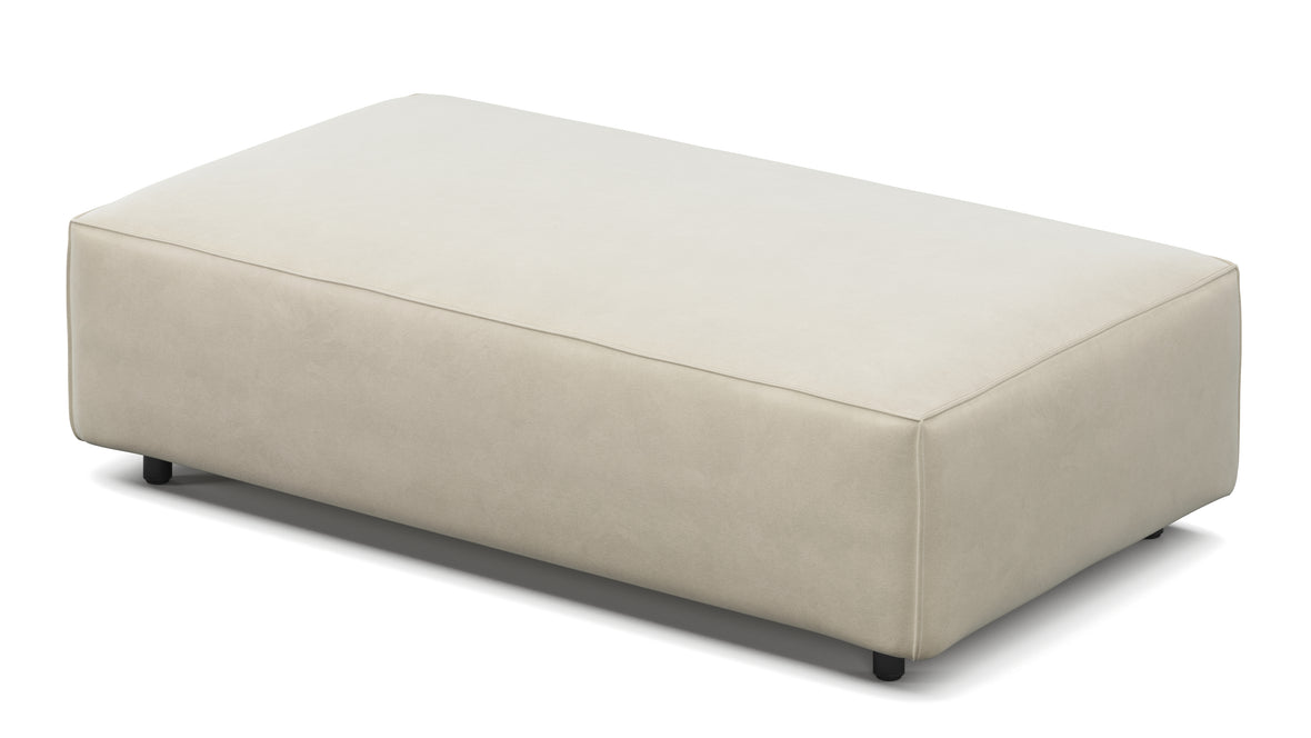 Extrasoft - Extrasoft Sectional Module, Medium Seat, Eggshell Vegan Suede