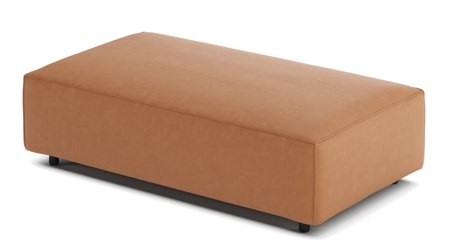 Extrasoft - Extrasoft Sectional Module, Medium Seat, Tan Vegan Leather