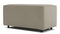 Extrasoft - Extrasoft Sectional Module, Small Armrest, Beige Gray Vegan Leather