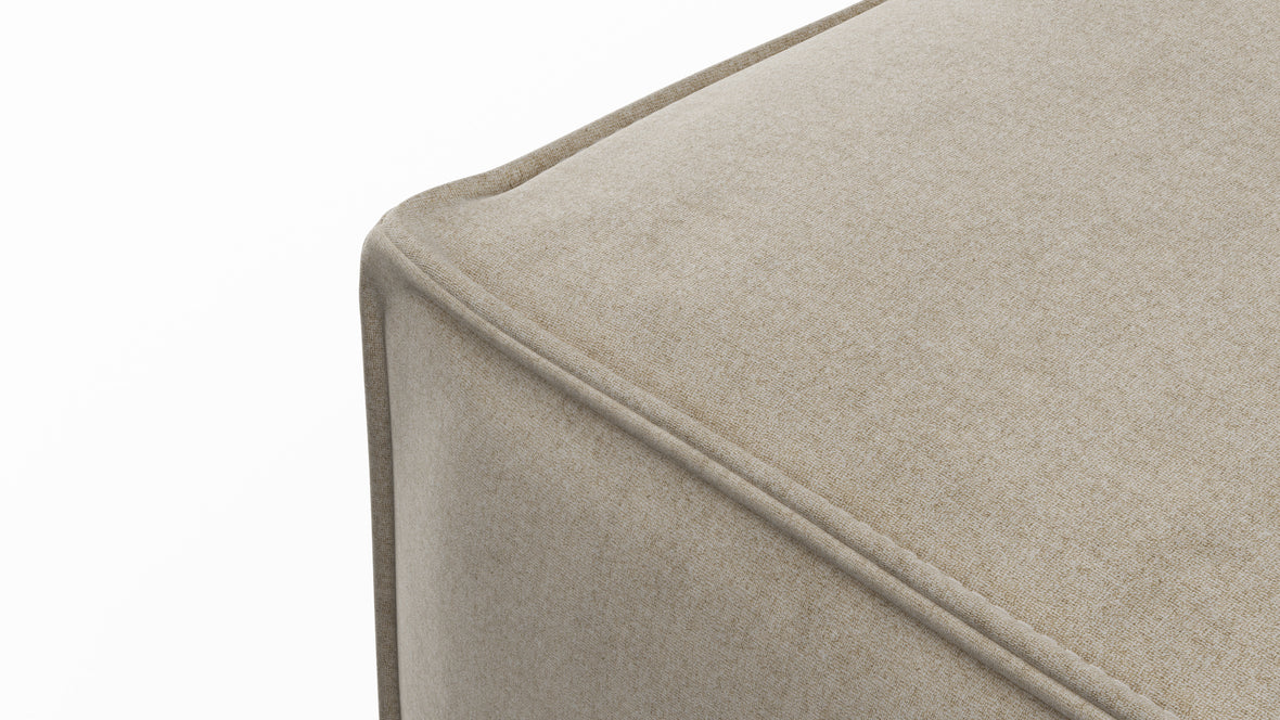 Extrasoft - Extrasoft Sectional Module, Small Armrest, Biscotti Brushed Weave