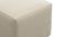 Extrasoft - Extrasoft Sectional Module, Small Armrest, Eggshell Vegan Suede