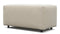 Extrasoft - Extrasoft Sectional Module, Small Armrest, Eggshell Vegan Suede